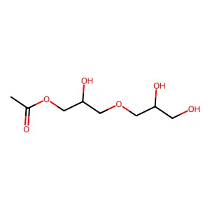 3-(2,3-Dihydroxypropoxy)-2-hydroxypropyl acetate structure