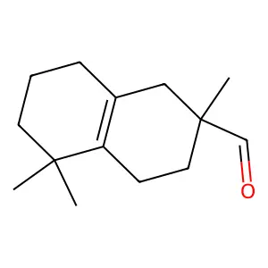2-Naphthalenecarboxaldehyde, 1,2,3,4,5,6,7,8-octahydro-2,5,5-trimethyl- structure