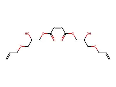 Bis(2-hydroxy-3-prop-2-enoxypropyl) but-2-enedioate structure