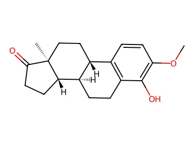 4-Hydroxy-3-methoxyestra-1,3,5(10)-trien-17-one structure