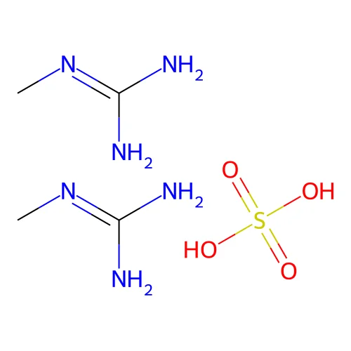 Guanidine, N-methyl-, sulfate (2:1) structure