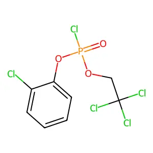 2-Chlorophenyl 2,2,2-trichloroethyl chlorophosphate structure