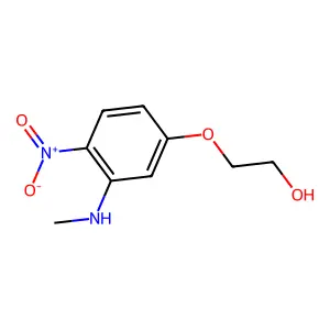 3-Methylamino-4-Nitrophenoxyethanol structure