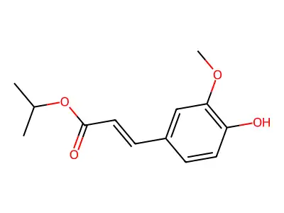 Propan-2-yl 3-(4-hydroxy-3-methoxyphenyl)prop-2-enoate structure