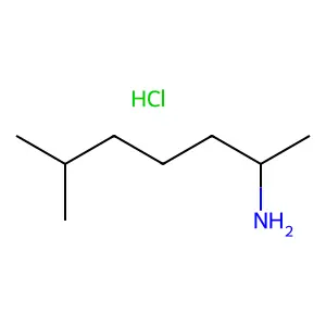 2-Heptanamine, 6-methyl-, hydrochloride structure