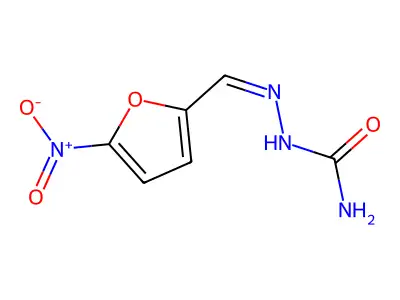 2-[(5-Nitro-2-furanyl)methylene]-hydrazinecarboxamide structure