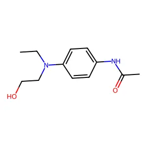 N-(4-(ethyl(2-hydroxyethyl)amino)phenyl)acetamide structure