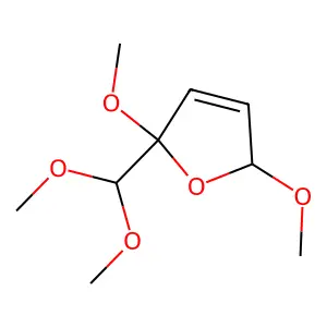 2-(Dimethoxymethyl)-2,5-dihydro-2,5-dimethoxyfuran structure