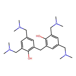 2,2'-Methylenebis(4,6-bis((dimethylamino)methyl)phenol) structure