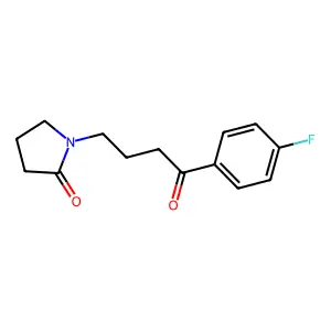Butyrophenone, 4'-fluoro-4-(2-oxo(1-pyrrolidinyl))- structure