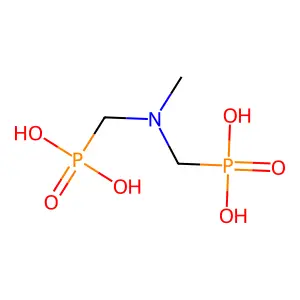 [(Methylimino)dimethylene]bisphosphonic acid structure