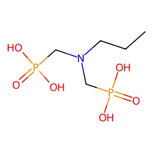((Propylimino)bis(methylene))diphosphonic acid structure