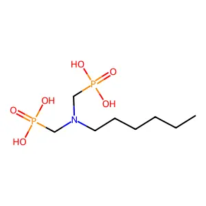 Phosphonic acid, P,P'-[(hexylimino)bis(methylene)]bis- structure