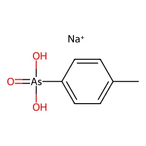 Arsonic acid, (4-methlphenyl)-, monosodium salt structure