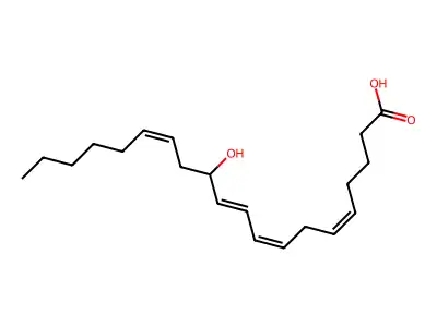 12-Hydroxyicosa-5,8,10,14-tetraenoic acid structure