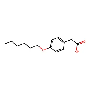 2-[4-(Hexyloxy)phenyl]acetic acid structure