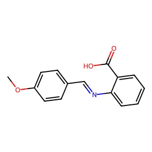 p-Methoxybenzylideneanthranilic acid structure
