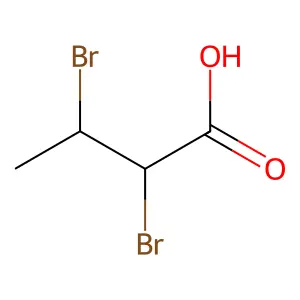 2,3-Dibromobutyric acid structure