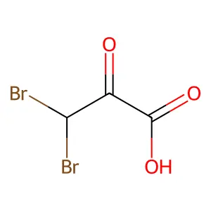Propanoic acid, 3,3-dibromo-2-oxo- structure