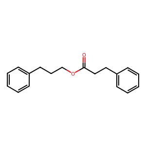 Benzenepropanoic acid, 3-phenylpropyl ester structure