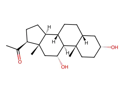 3,11-Dihydroxypregnan-20-one structure
