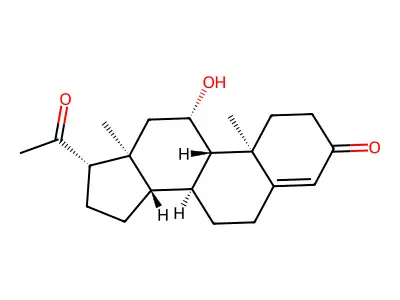 11beta-Hydroxyprogesterone structure
