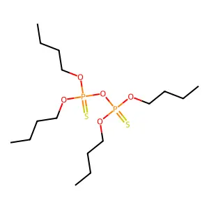 O,O,O,O-Tetrabutyl dithiodiphosphate structure