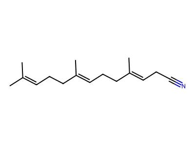 4,8,12-Trimethyltrideca-3,7,11-trienenitrile structure