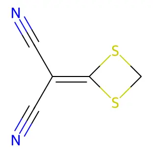 Propanedinitrile, 1,3-dithietan-2-ylidene- structure