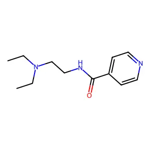 Isonicotinamide, N-(2-(diethylamino)ethyl)- structure
