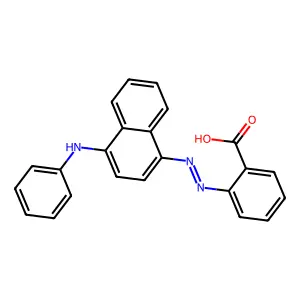 2-((4-(Phenylamino)-1-naphthyl)azo)benzoic acid structure