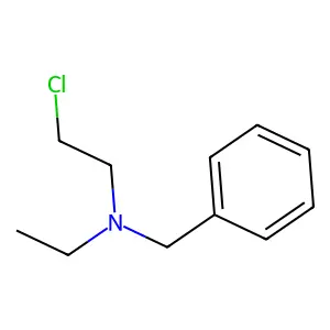 N-benzyl-N-ethyl-2-chloroethylamine structure