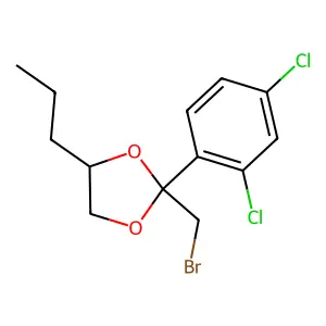 2-(Bromomethyl)-2-(2,4-dichlorophenyl)-4-propyl-1,3-dioxolane structure