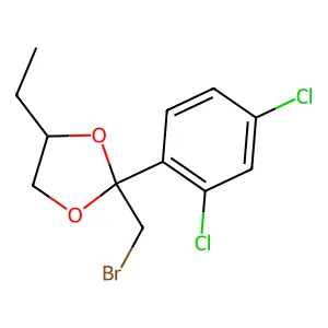 2-(Bromomethyl)-2-(2,4-dichlorophenyl)-4-ethyl-1,3-dioxolane structure