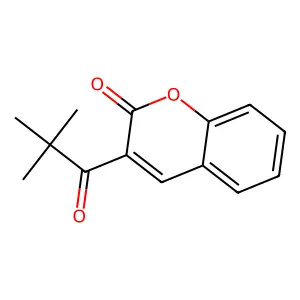 3-(2,2-Dimethylpropanoyl)chromen-2-one structure