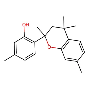 2-(3,4-Dihydro-2,4,4,7-tetramethyl-2H-1-benzopyran-2-yl)-5-methylphenol structure