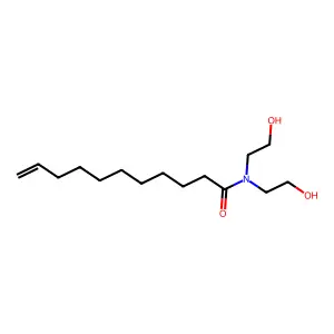 N,N-Bis(2-hydroxyethyl)undecenamide structure