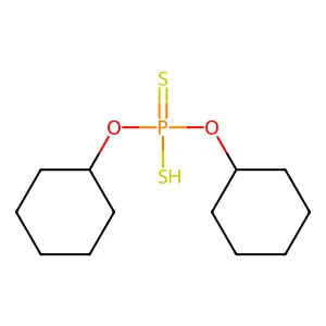 O,O-Dicyclohexyl hydrogen dithiophosphate structure