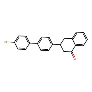 3-(4'-bromo[1,1'-biphenyl]-4-yl)-3,4-dihydronaphthalen-1(2H)-one structure