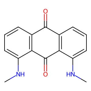 9,10-Anthracenedione, 1,8-bis(methylamino)- structure