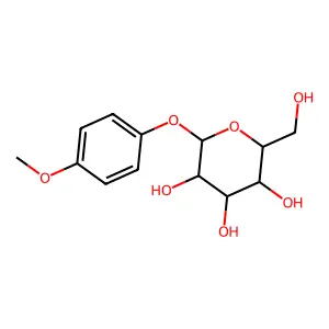 4-Methoxyphenylglucoside structure