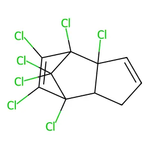 3a,4,5,6,7,8,8-Heptachloro-3a,4,7,7a-tetrahydro-4,7-methanoindene structure