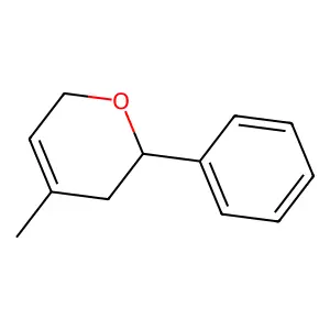 2H-Pyran, 3,6-dihydro-4-methyl-2-phenyl- structure