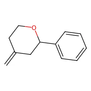 2H-Pyran, tetrahydro-4-methylene-2-phenyl- structure