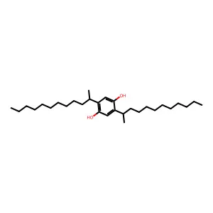 1,4-Benzenediol, 2,5-di-sec-dodecyl- structure