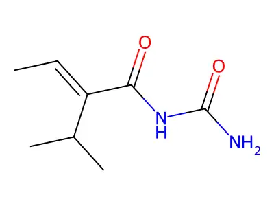N-carbamoyl-2-propan-2-ylbut-2-enamide structure