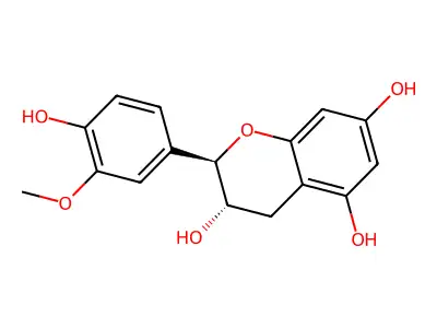 (2R,3S)-2-(3,4-Dihydroxyphenyl)-3-methoxychroman-5,7-diol structure