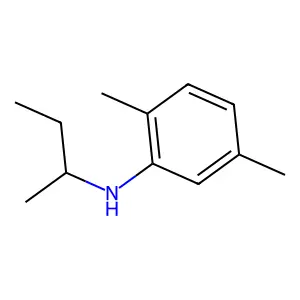 Benzenamine, 2,5-dimethyl-N-(1-methylpropyl)- structure