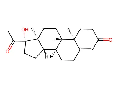 17beta-Hydroxyprogesterone structure