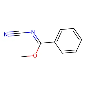 Methyl N-cyanobenzenecarboximidate structure